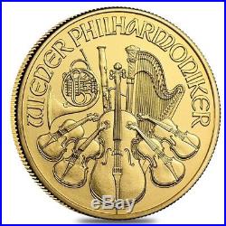 1/10 oz Austrian Gold Philharmonic Coin (Random Year)