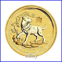 1/2 oz 2018 Perth Mint Lunar Year of the Dog Gold Coin