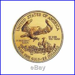 1/2 oz $25 Gold American Eagle Coin (Date Varies)