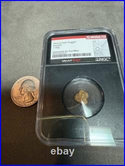 1.42 Sanoyta Mexico Gold Nugget VaultBox Vault Box NGC Unvaulted Solid Example