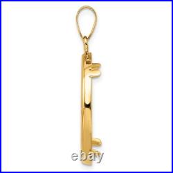 1/4 oz American Buffalo $10 Coin Bezel Pendant Prong Set in 14k Yellow Gold 1/4 oz American Buffalo $10 Coin Bezel Pendant Prong Set in 14k Yellow Gold