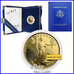 1/4 oz Proof Gold American Eagle Coin (Random Year, withBox & COA)
