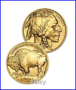 1 Roll (20 coins) 1 oz. 2018 American Gold Buffalo $50 BU (20 oz Gold)