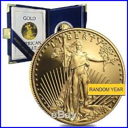 1 oz Gold American Eagle $50 Coin Proof withBox & COA (Random Year)