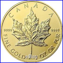 1 oz Gold Maple Leaf Random Dated Canadian Gold Coin