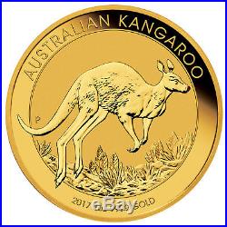 1oz Australian Gold Kangaroo Coin (Random Date). 9999 Fine BU