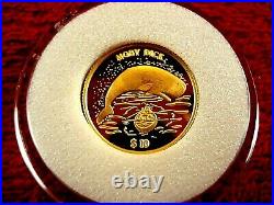 2000 $10 Dollars Gold Proof Moby Dick 1.244g, 0.999 solid Fine Gold great gift