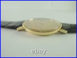 2000 TISSOT 1853 Coin Type Date Man 18K Case Gold Dial Quartz Vintage Watches
