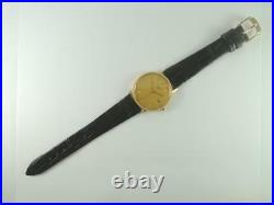 2000 TISSOT 1853 Coin Type Date Man 18K Case Gold Dial Quartz Vintage Watches