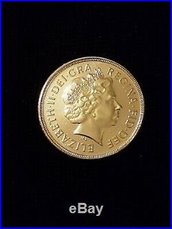 2004 Queen Elizabeth II 22 Carat Solid Gold Full Sovereign Bullion Coin