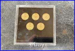2005 Five $5 Solid Gold American Eagle Bullion Coins United States Gold Vault
