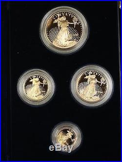 2005 U. S. Mint American Gold Eagle AGE 4 Coin Proof Set as Issued with Box & COA