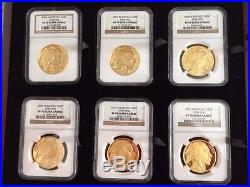 2006-2016 11-Coin Set 1 oz Proof Gold Buffalo PR-70 NGC