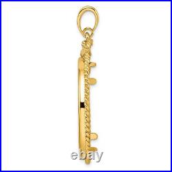 2006-Now $50 1 oz American Buffalo Prong Set Western Rope Coin Bezel in 14k Gold 2006-Now $50 1 oz American Buffalo Prong Set Western Rope Coin Bezel in 14k Gold