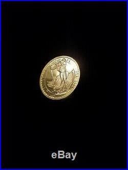 2006 Solid Fine Gold 916.7 UK Britannia Twenty Five Pound Proof Coin