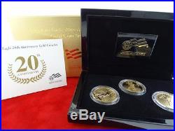 2006 W $50 AMERICAN EAGLE 20TH ANNIVERSARY GOLD COIN SET WithBOX AND COA