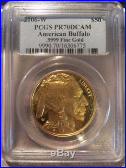 2006-W $50 PCGS PR-70 Buffalo Proof Gold coin PERFECT CONDITION