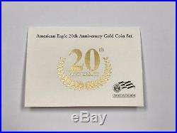 2006-w American Eagle 20th Anniversary Gold Coin Set With Box & COA Q1