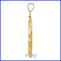 2008 $25 1/2 oz American Buffalo Screw Top Twisted Ribbon Coin Bezel in 14k Gold 2008 $25 1/2 oz American Buffalo Screw Top Twisted Ribbon Coin Bezel in 14k Gold