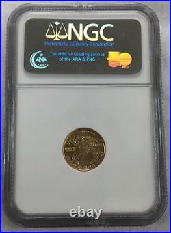 2008 $5 Solid Gold American Eagle Coin Standing Lady Liberty 1/10 oz NGC Sealed
