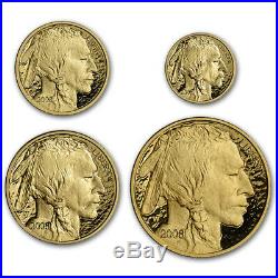 2008-W American Gold Buffalo Four Coin Proof Set