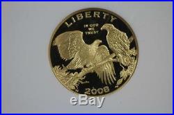 2008 W Bald Eagle $5 Proof Dollar Gold PF70 NGC US Mint Commemorative Coin