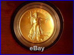 2009 1 oz 24K Gold Ultra High Relief $20 Double Eagle Gold Coin withBox, Book & OGP