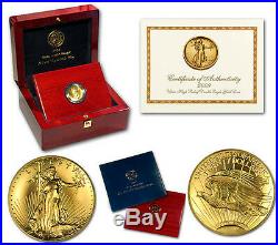 2009 ULTRA HIGH RELIEF UHR DOUBLE EAGLE $20 GOLD SAINT GAUDENS COIN WithBOX & CERT