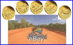 2012 Discover Australia Wildlife Five 1/10 oz Proof Gold Coins Set RARE