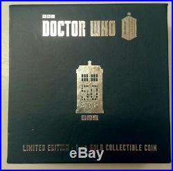 2013 Niue Doctor Who 50th Anniversary Tardis $200 Gold Proof Coin Box #121/250