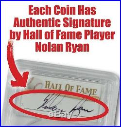 2014-W $5 Gold Baseball Coin PCGS MS70 Hand-Signed By Nolan Ryan