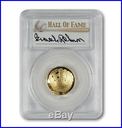 2014-W $5 Gold Baseball Coin PCGS PR70 Hand-Signed By Brooks Robinson