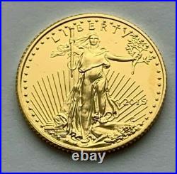 2015 1/10 oz. $5.00 solid gold American Eagle