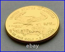 2015 1/10 oz. $5.00 solid gold American Eagle #1