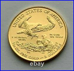 2015 1/10 oz. $5.00 solid gold American Eagle #4a