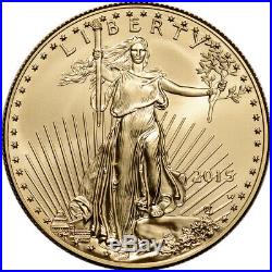 2015-W American Gold Eagle (1 oz) $50 Uncirculated Coin Burnished