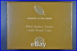 2015 W First Spouse Gold Proof Coin Jackie Kennedy $10 WithBox and COA