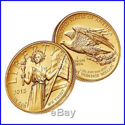 2015-W US Gold $100 American Liberty High Relief Coin