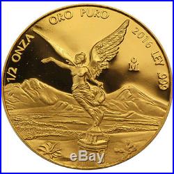 2016 1/2 oz Mexican Gold Libertad Coin (BU)