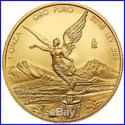 2016 1 oz Mexican Gold Libertad Coin (BU)