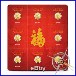 2016 Canada (RCM) Gold MapleGram8 8 x 1 gram. 9999 Fine Gold Maple Leaf Coins