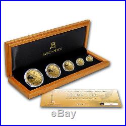 2016 Mexico 5-Coin Gold Libertad Proof Set (1.9 oz, Wood Box) SKU #103090