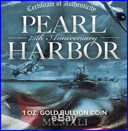 2016-P $100 Pearl Harbor Perth Mint 1 oz. 9999 Gold Coin