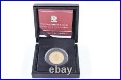 2016 Solid Gold Proof 9 Carat Double Crown Commemorative Proof Coin BOX + COA