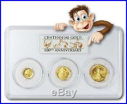 2016-W Gold Centennial 3-Coin Set PCGS SP70. While supply lasts. NEW PRICE
