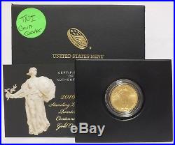 2016-W Standing Liberty Quarter Centennial 1/4 oz Gold Coin US Mint JY032