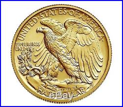 2016 W Walking Liberty Half Centennial Gold Coin 24K WithBox and COA