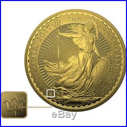 2017 1 oz 30th Anniversary British Gold Britannia Coin (BU)