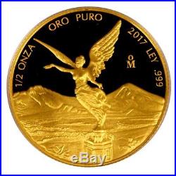 2017 Gold Mexican Libertad 1/2 oz Proof Coin Shipped In Original Mint Capsule