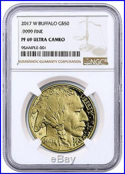 2017 W 1 oz Proof American Gold Buffalo $50 Coin NGC PF69 UC SKU46895